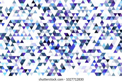 Light Blue, Green vector triangle mosaic pattern. Brand-new colored illustration in blurry style with gradient. The elegant pattern can be used as part of a brand book.