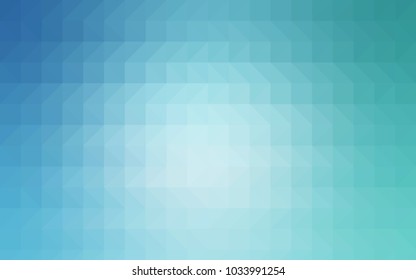 Light Blue, Green vector triangle mosaic pattern. A completely new color illustration in a vague style. A new texture for your design.