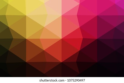 Light Blue, Green vector triangle mosaic texture. Triangular geometric sample with gradient.  That pattern can be used as a part of a brand book.