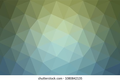 Light Blue, Green vector triangle mosaic cover. A completely new color illustration in a  polygonal style. The template for cell phone's backgrounds.