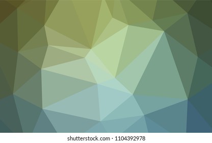 Light Blue, Green vector triangle mosaic texture. Glitter abstract illustration with an elegant design. A completely new template for your business design.