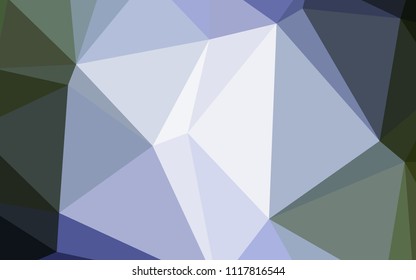 Light Blue, Green vector triangle mosaic cover. Colorful illustration in polygonal style with gradient. A completely new template for your business design.