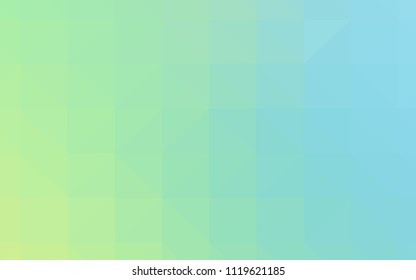 Light Blue, Green vector triangle mosaic cover. Elegant bright polygonal illustration with gradient. Template for cell phone's backgrounds.