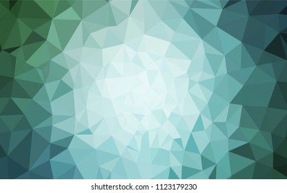 Light Blue, Green vector triangle mosaic cover. Modern abstract illustration with triangles. Brand new design for your business.