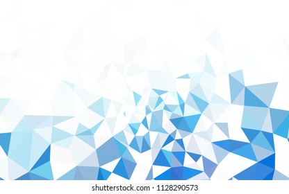Light Blue, Green vector triangle mosaic template. A sample with polygonal shapes. Brand new style for your business design.