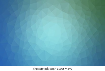 Light Blue, Green vector triangle mosaic texture. Modern abstract illustration with triangles. New template for your brand book.
