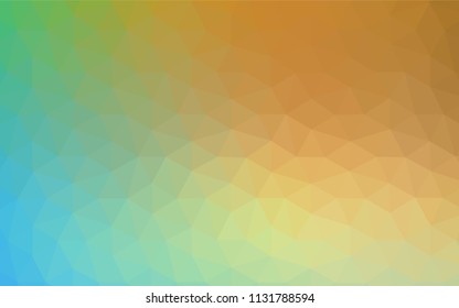 Light Blue, Green vector triangle mosaic template. Colorful illustration in abstract style with triangles. New template for your brand book.