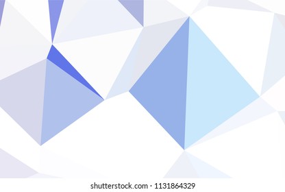 Light Blue, Green vector triangle mosaic texture. Creative geometric illustration in Origami style with gradient. A new texture for your web site.