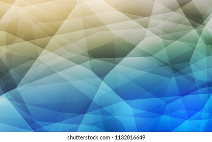 Light Blue, Green vector triangle mosaic texture. Creative illustration in halftone style with triangles. Textured pattern for your backgrounds.