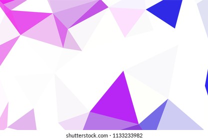 Light Blue, Green vector triangle mosaic template. Modern abstract illustration with triangles. Textured pattern for your backgrounds.