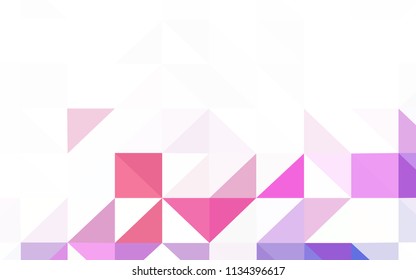Light Blue, Green vector triangle mosaic cover. Creative illustration in halftone style with triangles. Textured pattern for your backgrounds.