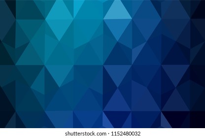 Light Blue, Green vector triangle mosaic cover. A sample with polygonal shapes. Brand new style for your business design.