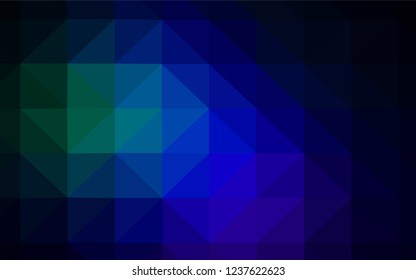 Light Blue, Green vector triangle mosaic template. A sample with polygonal shapes. Textured pattern for your backgrounds.