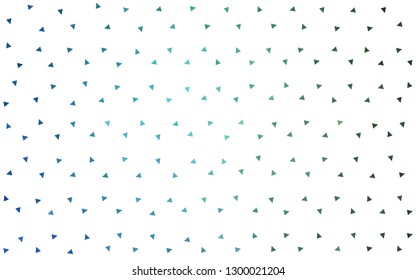 Light Blue, Green vector  triangle mosaic template. Polygonal abstract illustration with gradient. A new texture for your web site.