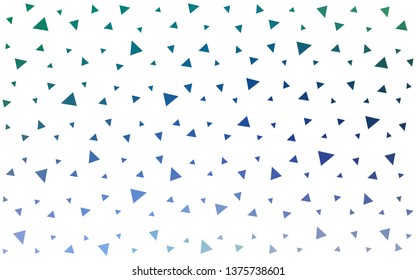 Light Blue, Green vector  triangle mosaic background. Colorful illustration in abstract style with triangles. A new texture for your web site.