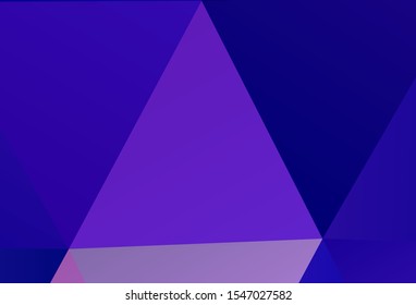 Light Blue, Green vector triangle mosaic template. Colorful abstract illustration with triangles. Polygonal design for your web site.