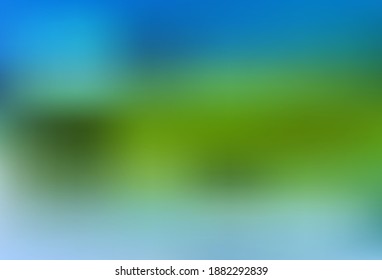 Azul claro, fondo de mosaico del triángulo vectorial verde. Ilustración geométrica creativa en estilo Origami con gradiente. Una nueva textura para tu sitio web.