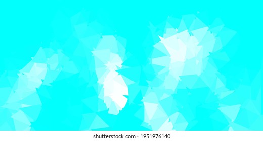 Light blue, green vector triangle mosaic background. Decorative colorful illustration with abstract triangles. Landing pages design.