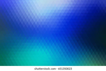 Light Blue, Green vector triangle mosaic template. A vague abstract illustration with gradient. Brand-new design for your business.