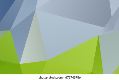 Light Blue, Green vector triangle mosaic template. Brand-new colored illustration in blurry style with gradient. A completely new design for your business.