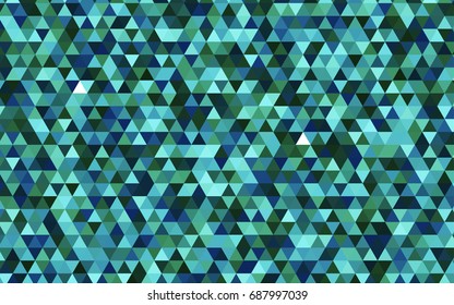 Light Blue, Green vector triangle mosaic background. Colorful abstract illustration with gradient. The completely new template can be used for your brand book.