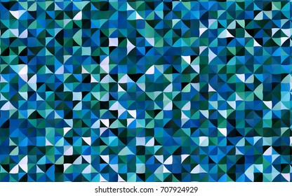 Light Blue, Green vector triangle mosaic background. Colorful abstract illustration with gradient. A completely new design for your business.