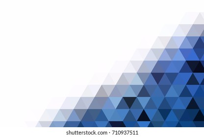 Light Blue, Green vector triangle mosaic pattern. Creative illustration in halftone style with gradient. A completely new template for your business design.