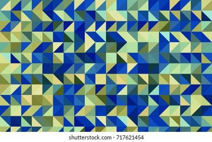 Light Blue, Green vector triangle mosaic pattern. Modern geometrical abstract illustration with gradient. The completely new template can be used for your brand book.