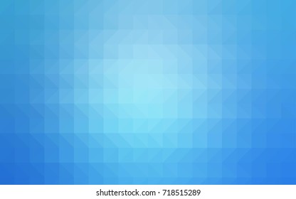 Light Blue, Green vector triangle mosaic background. Creative illustration in halftone style with gradient. Brand-new style for your business design.