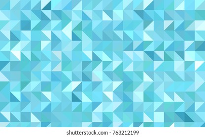 Light Blue, Green vector triangle mosaic template. Creative geometric illustration in Origami style with gradient. The completely new template can be used for your brand book.