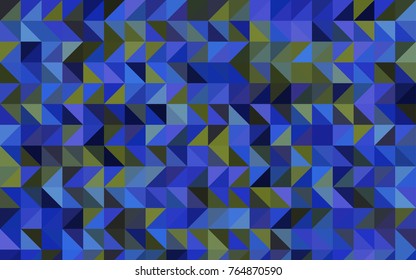Light Blue, Green vector triangle mosaic template. Creative illustration in halftone style with gradient. The best triangular design for your business.