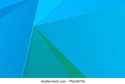 Light Blue, Green vector triangle mosaic background. A sample with polygonal shapes. A completely new template for your business design.