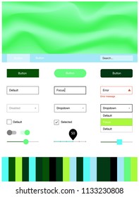 Light Blue, Green vector wireframe kit with abstract circles. Glitter abstract illustration with blurred bubble shapes.. This sample is for your website.