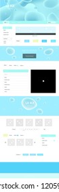 Light Blue, Green vector wireframe kit with abstract circles. Colorful abstract illustration with gradient lines. This template you can use for landing pages.