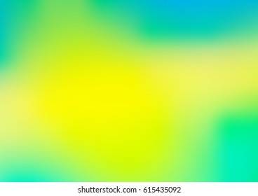 Light BLUE, green, yellow vector blurred shine illustration. Brand-new pattern for your business design. Colorful background in abstract style with gradient. 