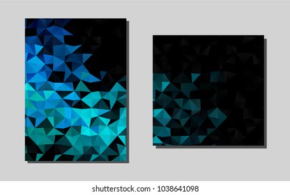 Light Blue, Greenvector background for presentations. Modern abstract design concept with colorful gradient. The pattern can be used for any ad, booklets.