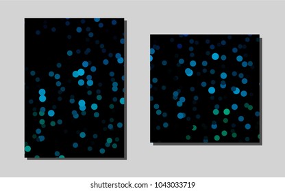 Light Blue, Greenvector banner for websites. Beautiful colored sample in A4 size. Pattern can be used as a template for calendars.