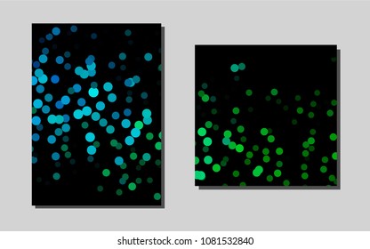 Light Blue, Greenvector banner for websites. Blurred decorative design in abstract style with textbox. Beautiful design for cover of notepads.