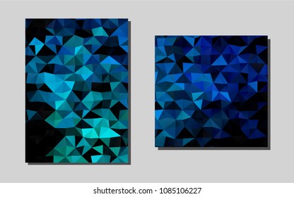 Light Blue, Greenvector banner for websites. Blurred decorative design in abstract style with textbox. Completely new template for your brand book.