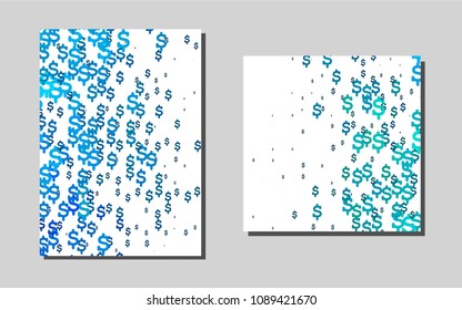 Light Blue, Greenvector banner for websites. Web interface on abstract background with colorful gradient. Pattern can be used as a template for calendars.