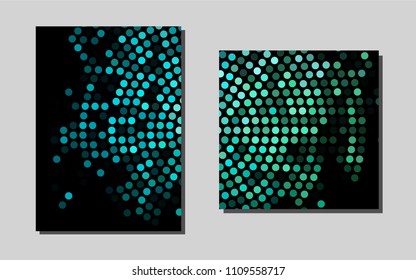 Light Blue, Greenvector banner for websites. Blurred decorative design in abstract style with textbox. Pattern can be used as a template for calendars.