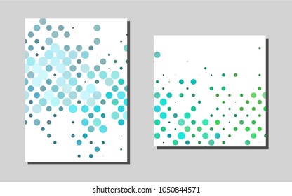 Light Blue, Greenvector brochure for ui, ux design. Web interface on abstract background with colorful gradient. New design for a poster, banner of your website.