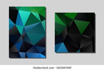 Light Blue, Greenvector brochure for ui, ux design. Blurred decorative design in abstract style with textbox. Completely new template for your brand book.