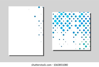 Light Blue, Greenvector brochure for ui, ux design. Web interface on abstract background with colorful gradient. Completely new template for your brand book.