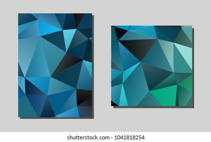 Light Blue, Greenvector cover for Envelopes. Web interface on abstract background with colorful gradient. Pattern can be used as a template for calendars.