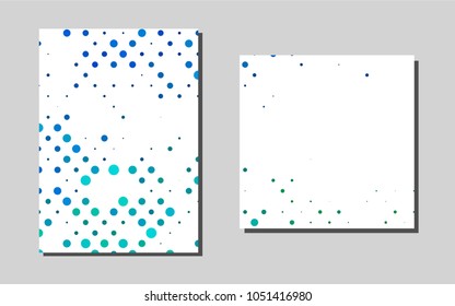 Light Blue, Greenvector cover for Envelopes. Glitter abstract design concept with text box. New design for a poster, banner of your website.