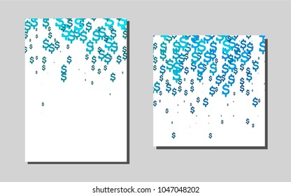 Light Blue, Greenvector layout for Leaflets. Web interface on abstract background with colorful gradient. Pattern for ads, leaflets, labels of your business.