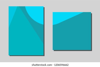 Light Blue, Greenvector layout for Leaflets. Modern abstract design concept with colorful gradient. Completely new template for your brand book.