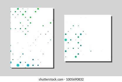 Light Blue, Greenvector template for landing pages. Booklet with textbox on colorful abstract background. Pattern can be used as a template for calendars.