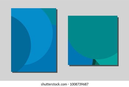 Light Blue, Greenvector template for landing pages. Blurred decorative design in abstract style with textbox. New design for a poster, banner of your website.